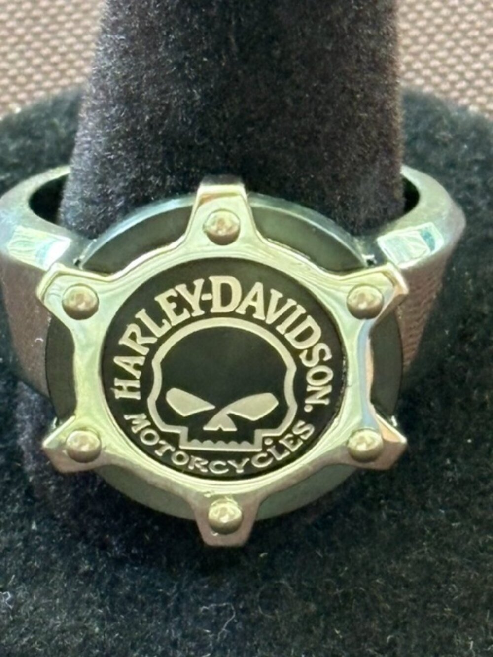 HARLEY DAVIDSON STAINLESS STEEL WILLIE G RING GEAR RING